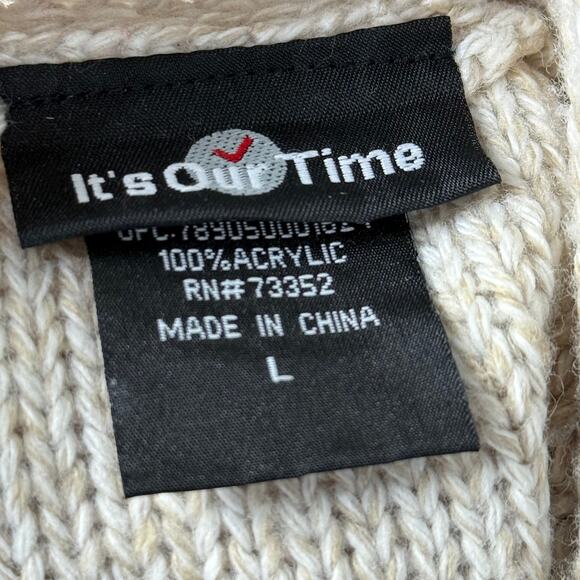 Vintage 90s Y2k Babydoll Cardigan Sweater Gloomy Coquette Cottage Vanilla Girl L - Picture 4 of 7